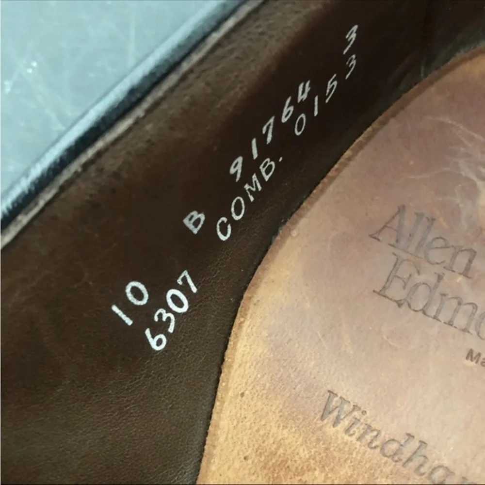 ALLEN EDMONDS WINDHAM MENS Black‎ DRESS LOAFERS Sz 10 B MADE IN USA